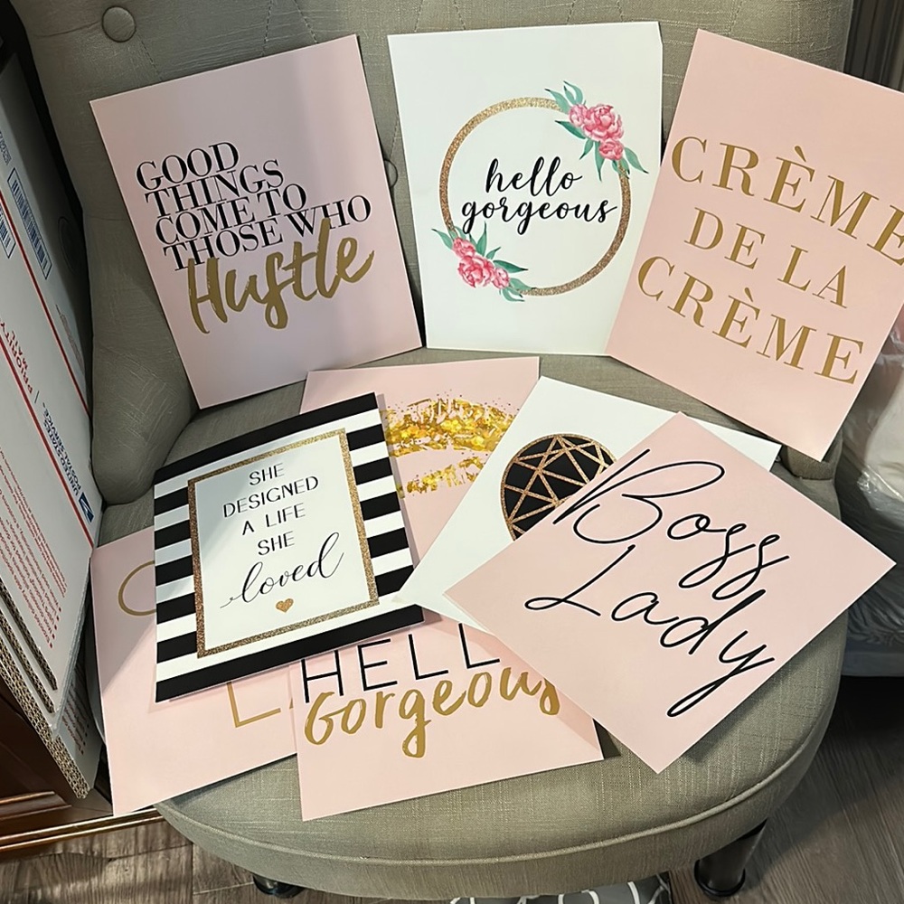 Inspirational Wall Art Prints Set (9)